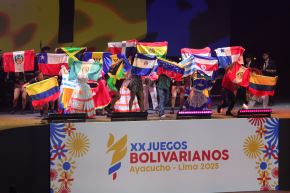 Se inauguraron los XX Juegos Deportivos Bolivarianos Ayacucho-Lima 2025. Fotos: ANDINA