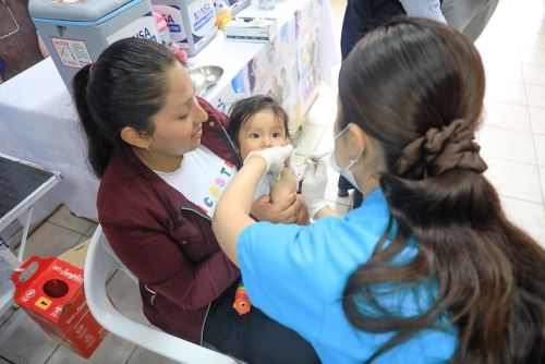 Foto: Vacunación. ANDINA/Difusión.