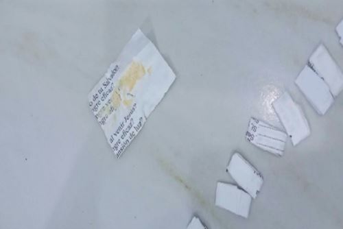 El interno intervenido se encuentra recluido por el delito de tráfico ilícito de drogas.