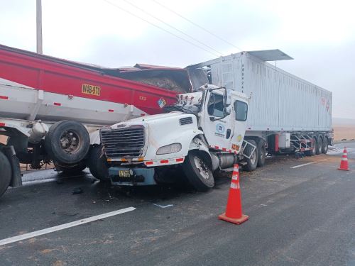 El trágico accidente ocurrió a la altura del kilómetro 138 de la carretera Panamericana Norte, en la zona conocida como Paraíso, en el límite entre Huacho y Chancay, región Lima. ANDINA/Difusión