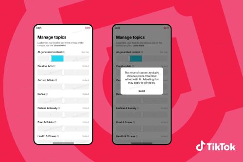 TikTok anuncia nuevas medidas para dar más control a los usuarios sobre el contenido generado por inteligencia artificial (IA), reforzar el etiquetado y fomentar la alfabetización digital.