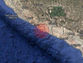 Un temblor de magnitud 4.9 se registró en la madrugada de hoy cerca de la localidad de Atico, en Arequipa, informó el IGP.