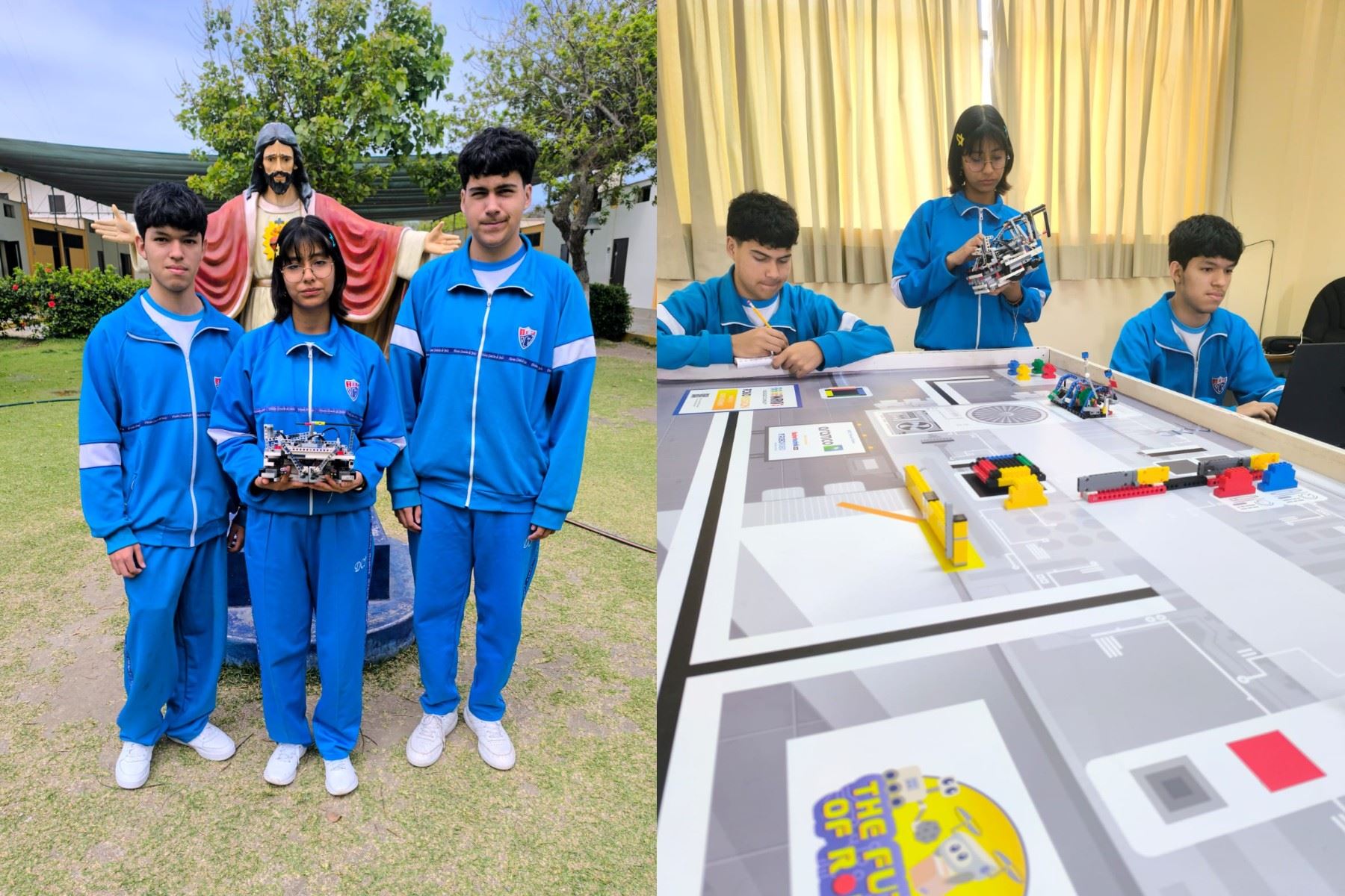 
El robot Jovavasquezuw es el resultado de horas de programación, pruebas e innovación. 