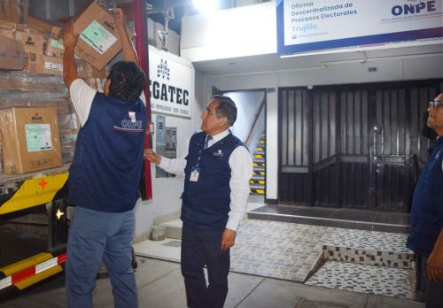 ODPE Trujillo recibe material para los comicios internos de las agrupaciones políticas que definirán candidaturas para las elecciones generales 2026. ANDINA/Difusión