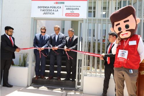 Viceministro de Derechos Humanos y Acceso a la Justicia, Walther Iberos estuvo a cargo de la inauguración.