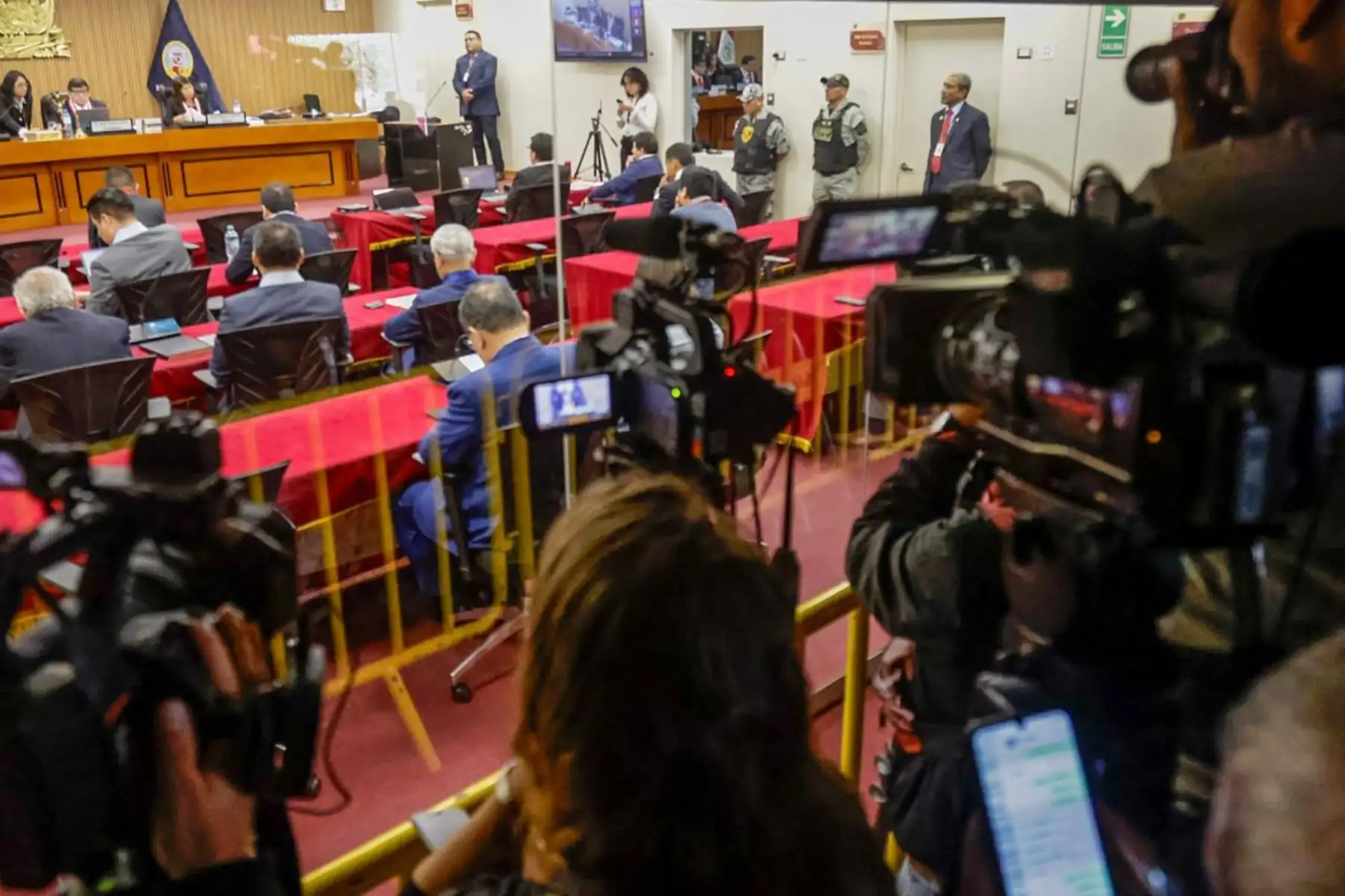 La Sala Penal Especial de la Corte Suprema efectúa la lectura de adelanto de sentencia contra el expresidente Pedro Castillo, por el intento de golpe de Estado del 7 de diciembre del 2022. Foto: ANDINA/ Luis Iparraguirre