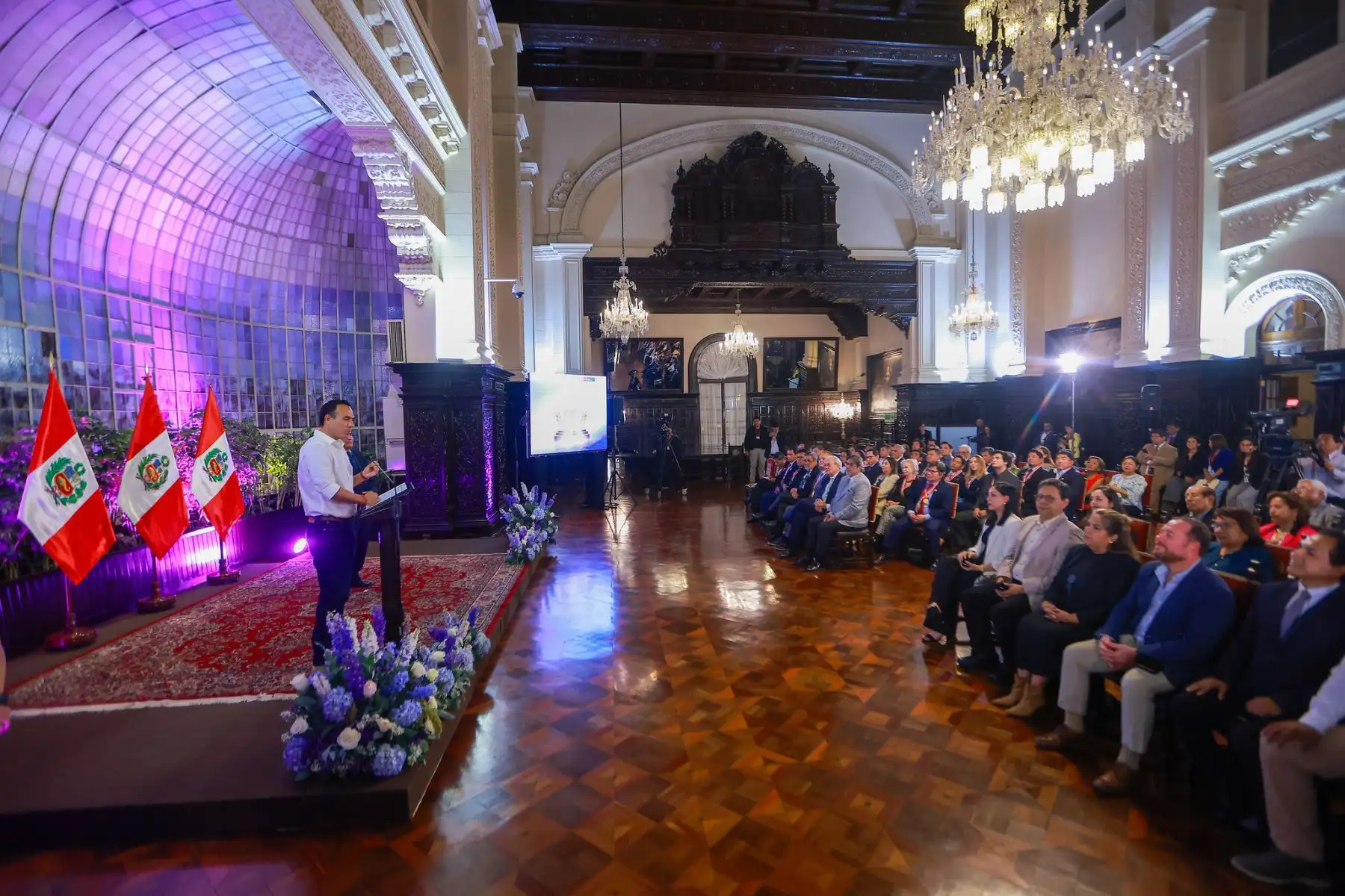 Presidente José Jerí participa de la premiación del Concurso Nacional del Pisco.  Foto: ANDINA/Prensa Presidencia