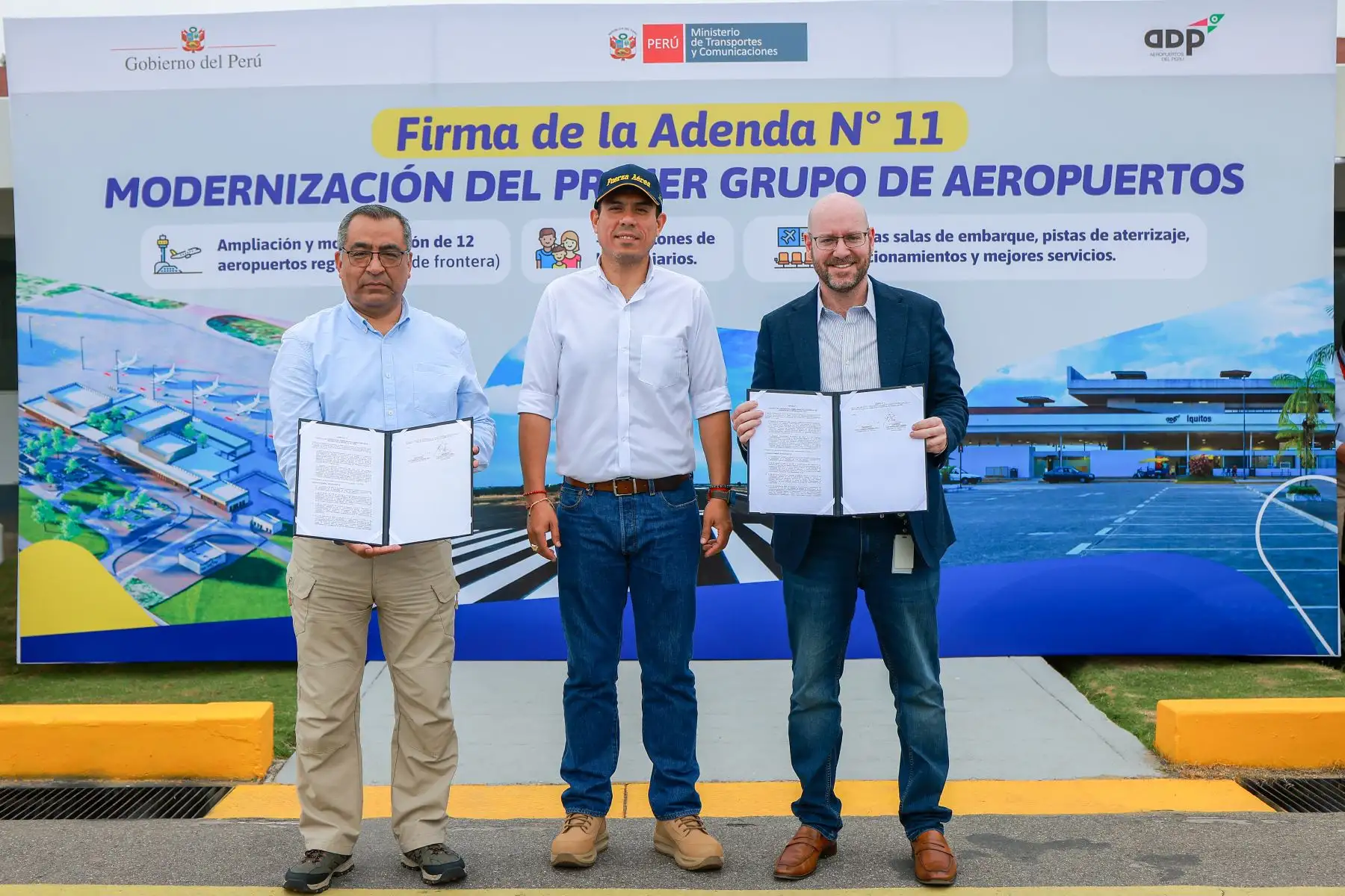 Presidente José Jerí participa en la firma de adenda N.° 11. Foto: ANDINA/ Prensa Presidencia