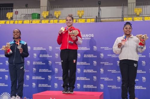 Fabiola Díaz ganó dos medallas en la gimnasia