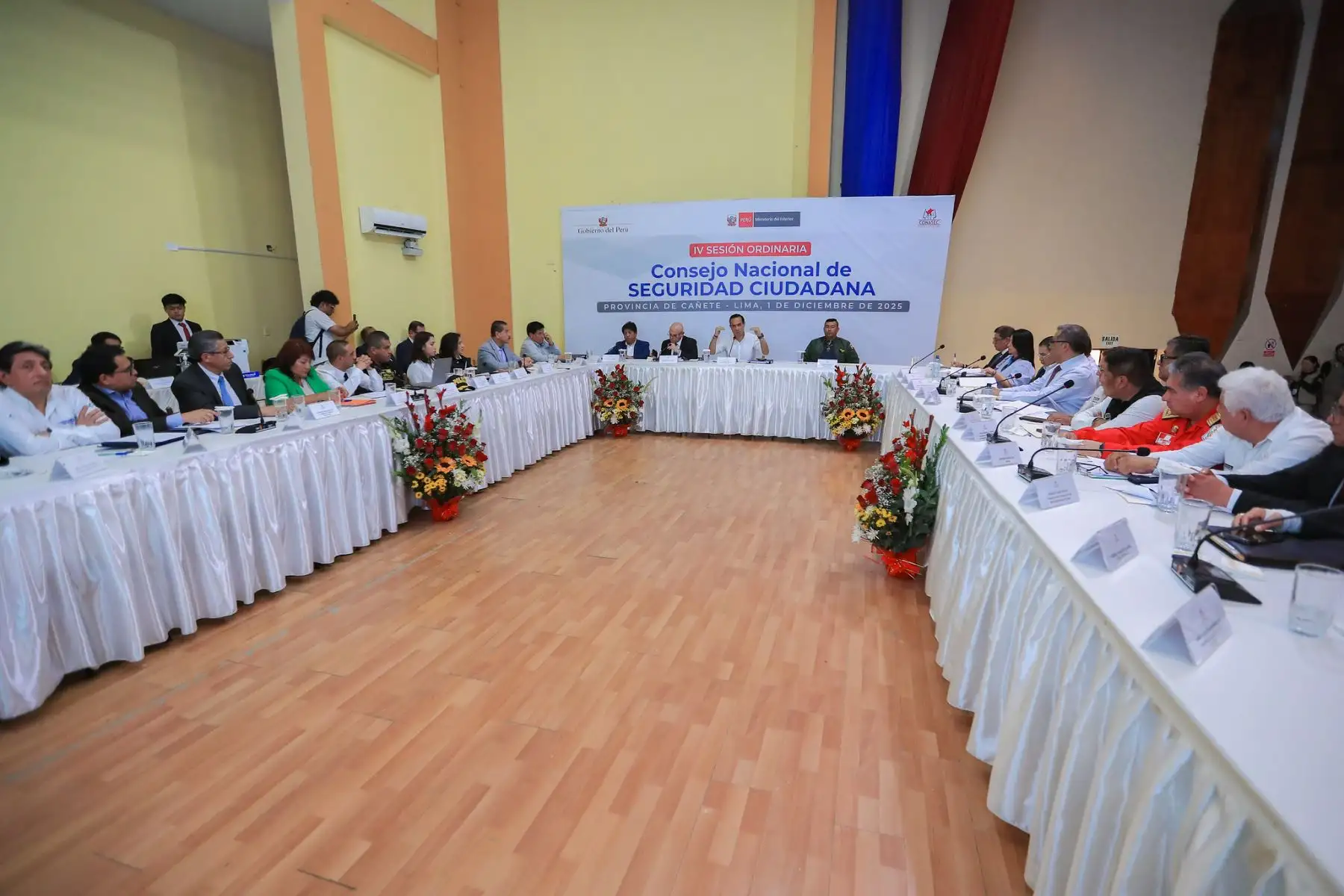 El presidente de la república, José Jerí,lidera sesión del Consejo Nacional de Seguridad Ciudadana (Conasec) 2025.
Foto: ANDINA/Prensa Presidencia.