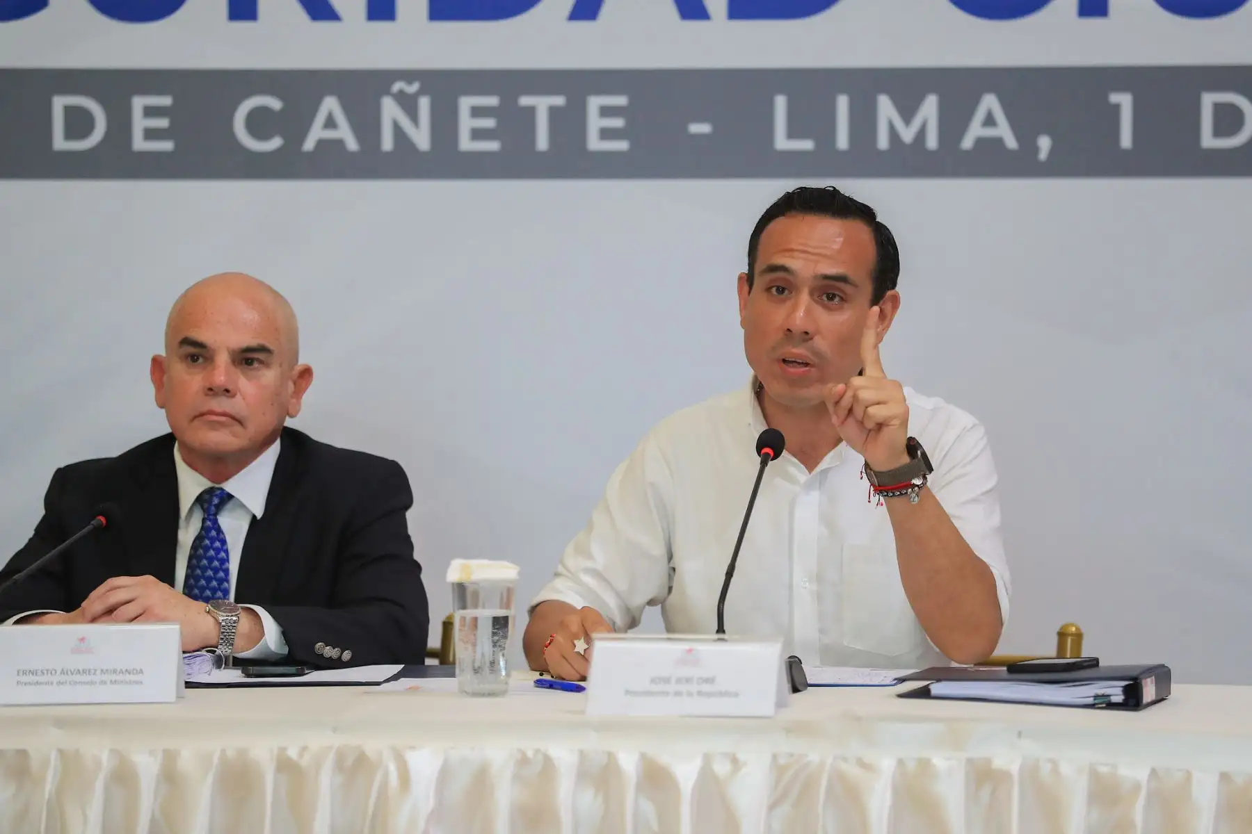 El presidente de la república, José Jerí,lidera sesión del Consejo Nacional de Seguridad Ciudadana (Conasec) 2025.
Foto: ANDINA/Prensa Presidencia.