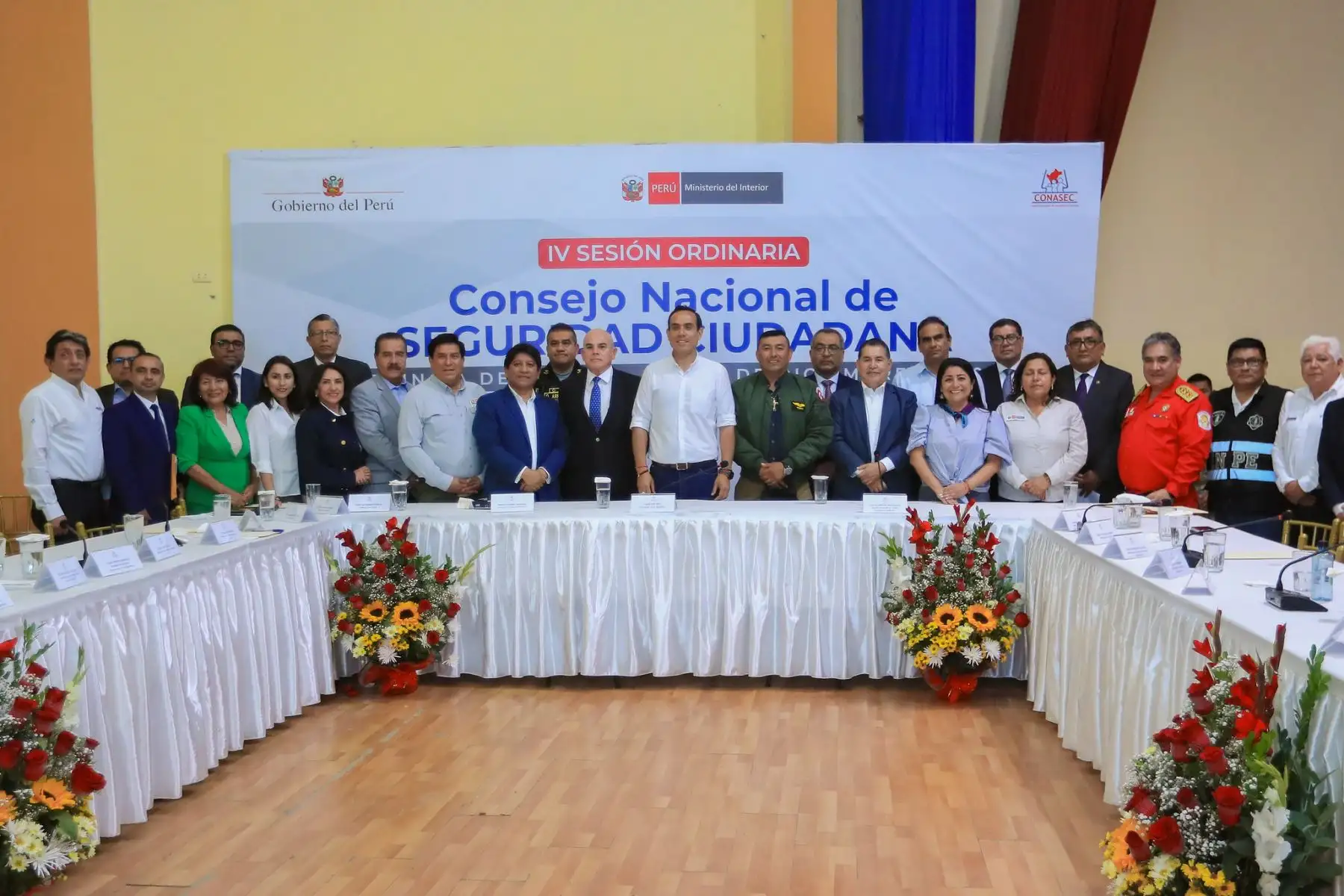 El presidente de la república, José Jerí, lidera sesión del Consejo Nacional de Seguridad Ciudadana (Conasec) 2025.
Foto: ANDINA/Prensa Presidencia.