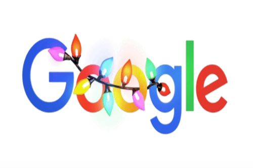 Cada letra de Google tiene un color y una estética vidriada e iluminada