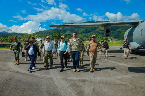 Presidente de la república, José Jerí, llegó a Mazamari para realizar recorrido a las bases pertenecientes al Comando Especial del VRAEM