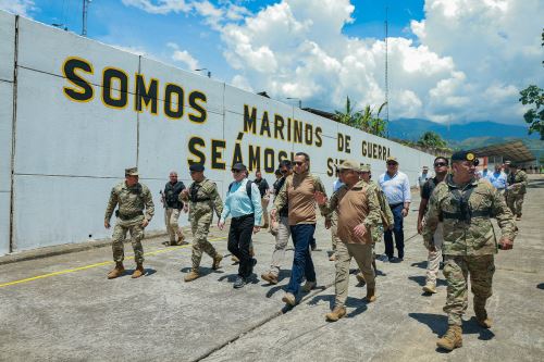 El presidente José Jerí llegó al fuerte huari sede de la segunda brigada de infantería