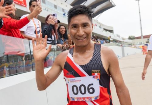 Walter Nina tuvo una brillante actuación en los 10,000 metros planos