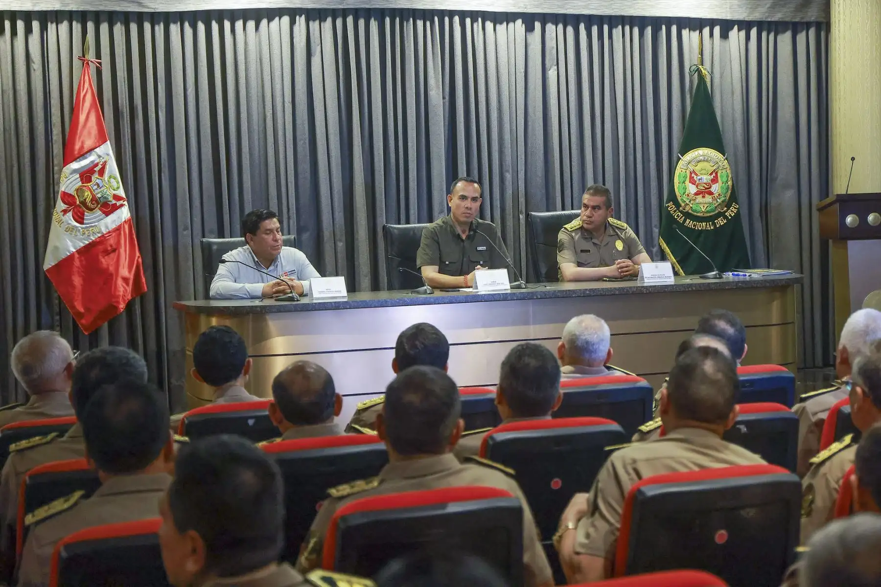 El presidente de la república, José Jerí, participa en la clausura de la quinta reunión del Comando Policial - RECOPOL 2025.
Foto: ANDINA/Prensa Presidencia