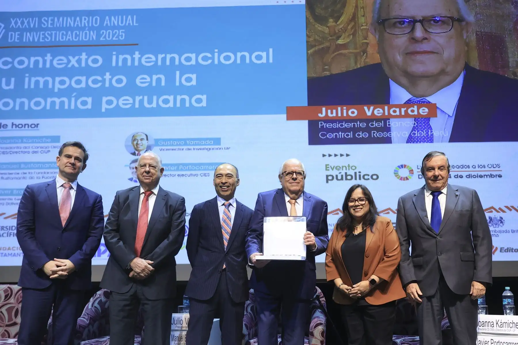 Julio Velarde, presidente del Banco Central de Reserva del Perú (BCRP), participó en el XXXVI Seminario Anual de investigación CIES 2025, desarrollado en la Universidad del Pacífico. Foto: ANDINA/Jhonel Rodríguez Robles
