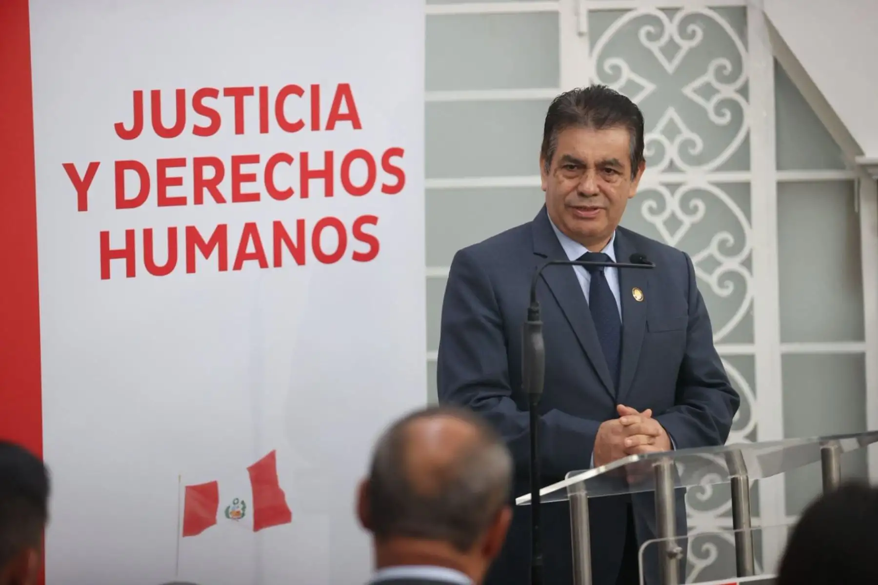 El presidente José Jerí presenció la suscripción del convenio interinstitucional
entre el Ministerio de Justicia y Derechos Humanos y el Ministerio Público.
Foto: ANDINA/Juan Carlos Guzmán