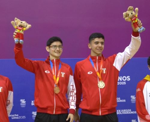 Felipe Duffo y Carlos Fernández subieron a lo más alto del podio en el tenis de mesa