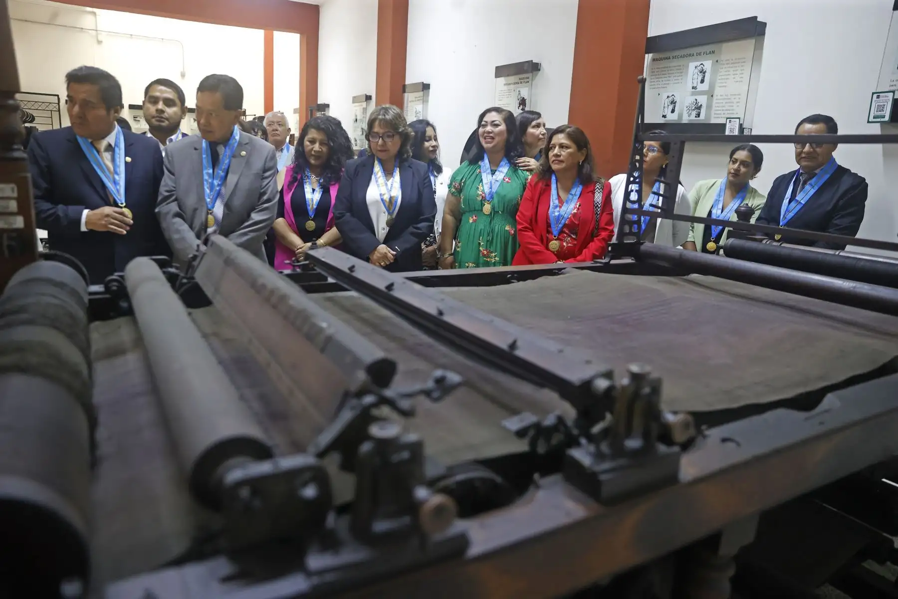Karola Ysabel Lara Manchego decana nacional del colegio de periodista del Perú. Visita de miembros del Colegio de Periodistas del Perú a Editora. Foto: ANDINA/Vidal Tarqui