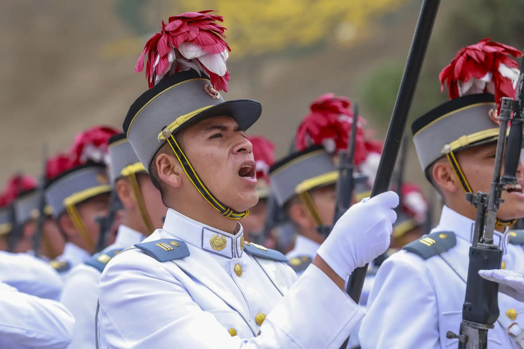 Presidente José Jerí lidera la ceremonia por el 37° aniversario de la creación de la Policía Nacional del Perú (PNP).
Esta actividad se desarrolla en la Escuela Nacional de Formación Profesional Policial, Alipio Ponce Vásquez, ubicada en el distrito de Puente Piedra.
Foto: ANDINA/Prensa Presidencia