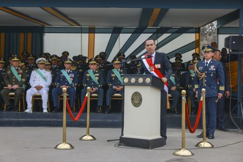 Presidente José Jerí lidera ceremonia por aniversario de la creación de la PNP