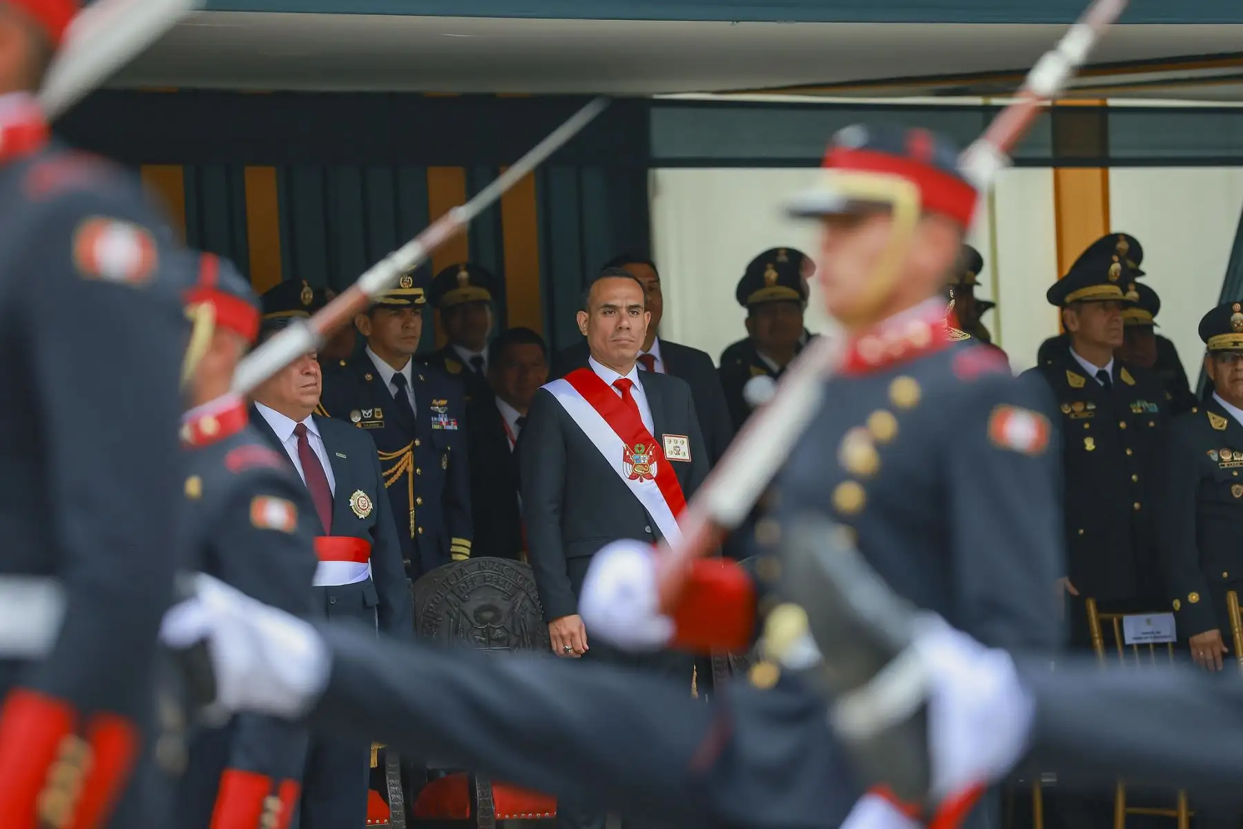Presidente José Jerí lidera la ceremonia por el 37° aniversario de la creación de la Policía Nacional del Perú (PNP).
Esta actividad se desarrolla en la Escuela Nacional de Formación Profesional Policial, Alipio Ponce Vásquez, ubicada en el distrito de Puente Piedra.
Foto: ANDINA/Prensa Presidencia