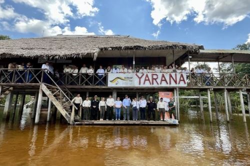 En el puesto de vigilancia y control Yarana se desarrolló una ceremonia por el Día del Guardaparque Peruano. Foto: SERNANP/Difusión.