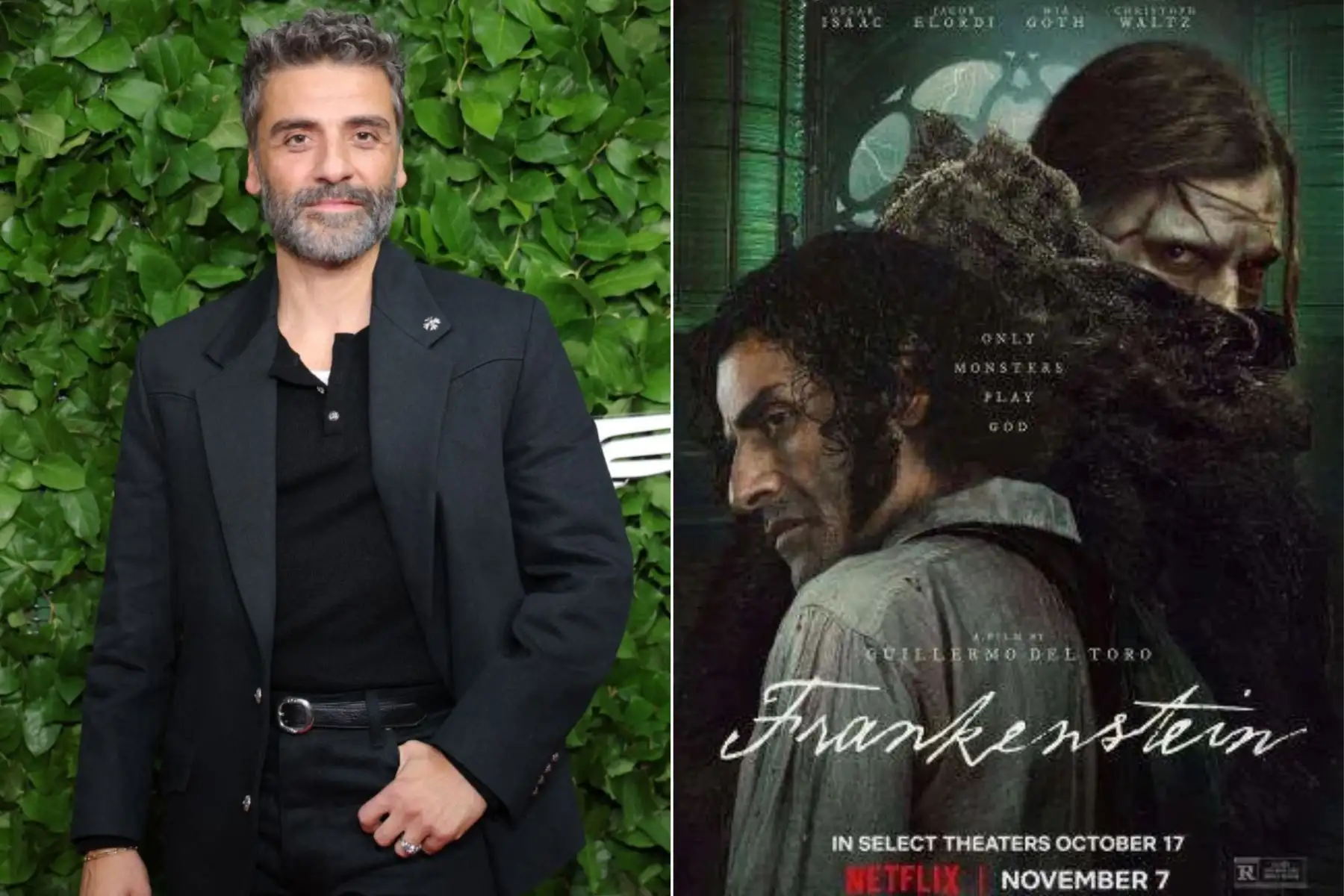 El actor guatemalteco-estadounidense Oscar Isaac destaca entre los nominados a los Globos de Oro 2026 por su interpretación en Frankenstein, donde ofrece un papel intenso y emocionalmente detallado. Su candidatura resalta la versatilidad que ha mostrado a lo largo de su carrera y consolida su presencia en la élite de la actuación contemporánea. Foto: Composición digital con fotos de AFP y Difusión