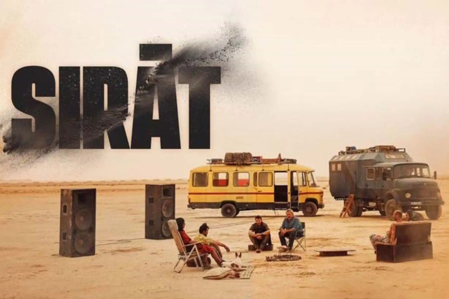 La película española Sirât destaca en los Globos de Oro 2026 con dos nominaciones clave, incluida mejor película en lengua no inglesa y Mejor Banda Sonora. Su propuesta visual y su narrativa íntima la consolidan como una de las producciones más comentadas del año.. Foto: Composición digital con fotos de AFP y Difusión