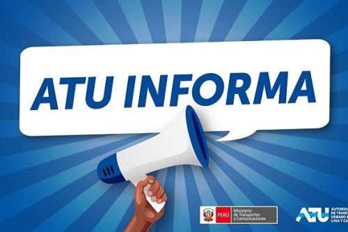 ATU emitió un comunicado a la opinión pública.