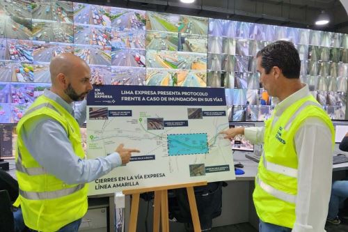 Lima Expresa comparte su protocolo ante incrementos del caudal del río Rímac y posible inundación de sus vías. Foto: Difusión