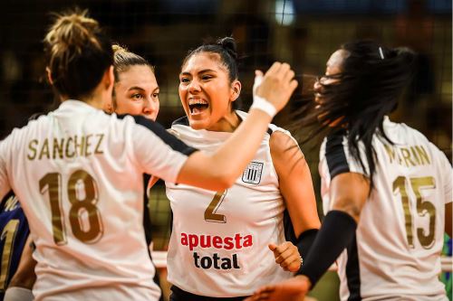 Alianza Lima venció 3-1 a Zhetysu VC por la segunda fecha del Mundial de Clubes 2025. Foto: ANDINA/ Volleyworld