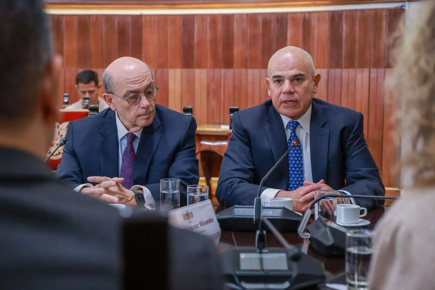 Presidente Jerí lidera reunión con delegación del FBI y expertos en seguridad ciudadana.
Foto: ANDINA/Prensa Presidencia