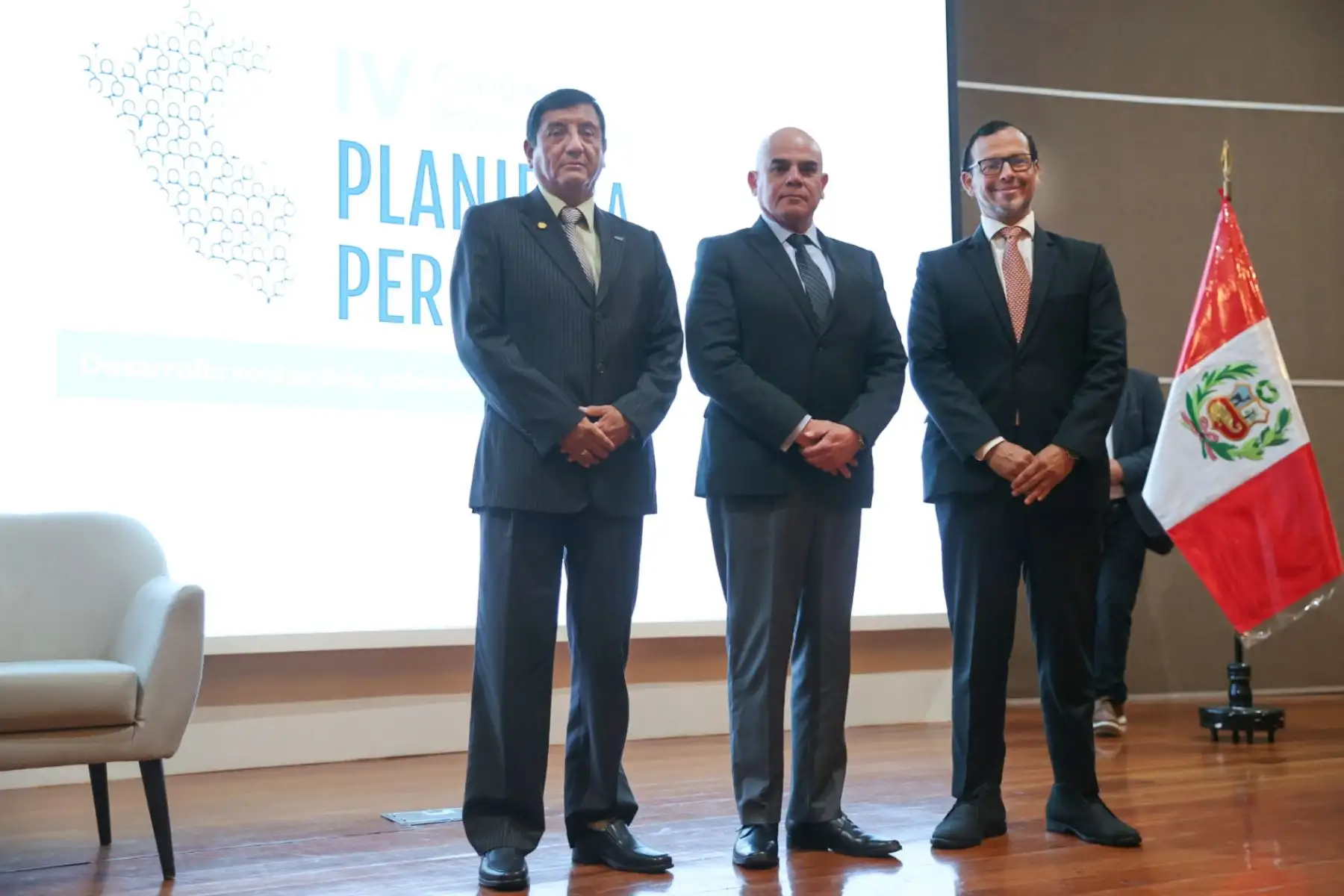 Presidente José Jerí y premier, Ernesto Álvarez participan en el IV Congreso Internacional Planifica Perú 2050 “Desarrollo sostenible, soberanía y seguridad”. Foto: ANDINA/Juan Carlos Guzmán