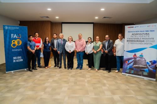 Sanipes, FAO y Corea del Sur presentaron una plataforma digital para la acuicultura. Foto:Cortesía.