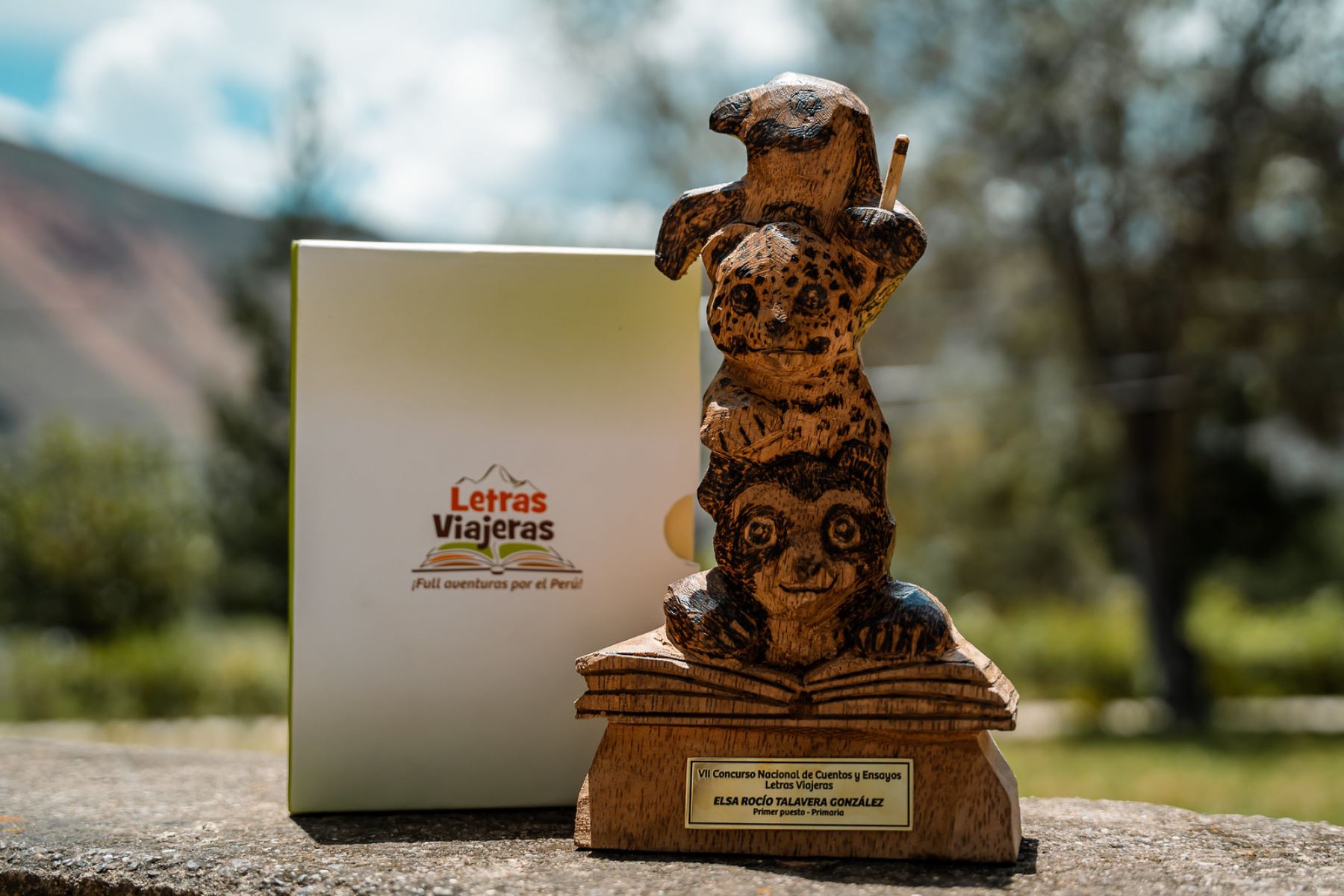 Zahara obtuvo el primer lugar con el cuento “Los Guardianes del Nevado Sagrado”, una historia que resalta valores como identidad, sostenibilidad y respeto por el patrimonio cultural y natural de la región. Su obra fue destacada por su mensaje formativo y su aporte a la cultura turística. Foto. Mincetur