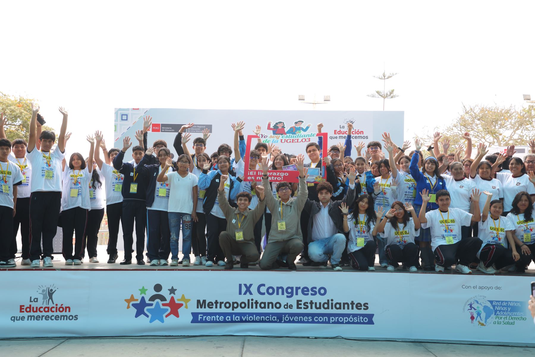 Más de mil escolares líderes de Lima participan en Congreso Metropolitano contra la Violencia