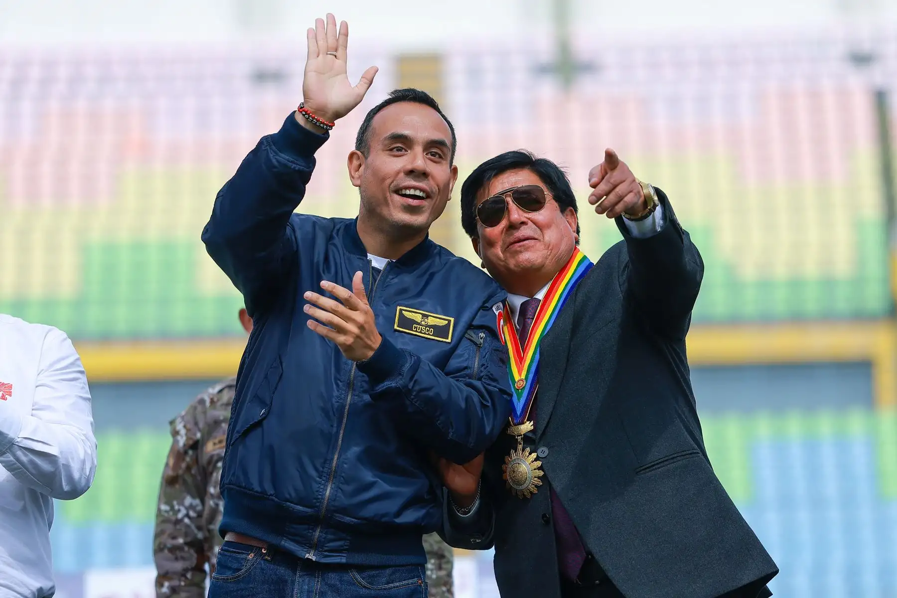 El presidente José Jerí participó en la ceremonia de afectación al uso del Estadio Inca Garcilaso de la Vega. Foto: ANDINA/ Prensa Presidencia