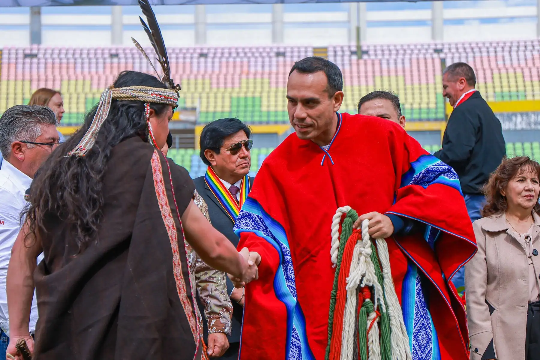 El presidente José Jerí participó en la ceremonia de afectación al uso del Estadio Inca Garcilaso de la Vega. Foto: ANDINA/ Prensa Presidencia