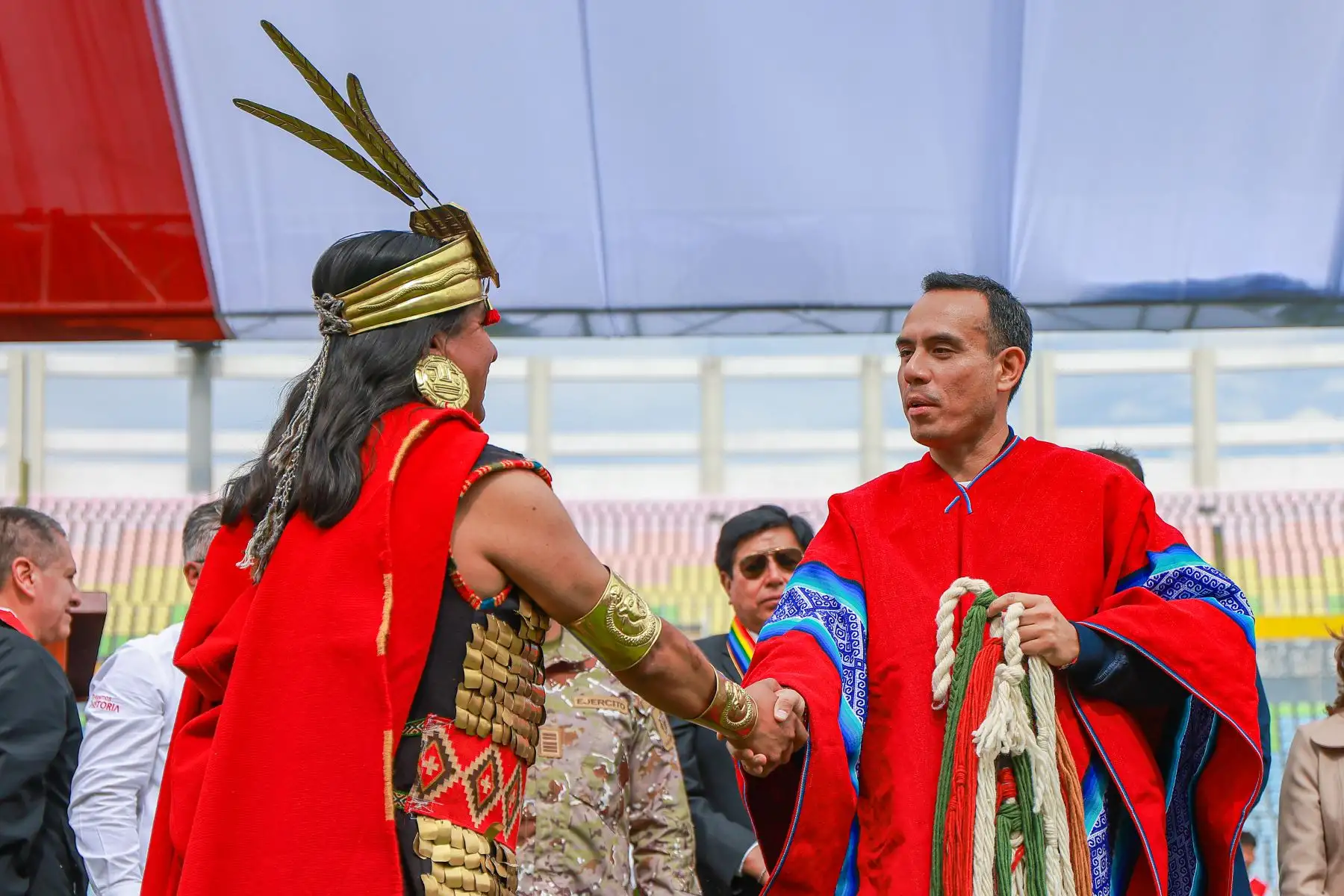 El presidente José Jerí participó en la ceremonia de afectación al uso del Estadio Inca Garcilaso de la Vega. Foto: ANDINA/ Prensa Presidencia