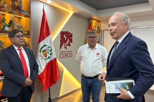 El secretario general de la Cancillería, embajador Eric Anderson, participó en el Acto de Intervención Multisectorial en el Cusco. Foto: Cancillería