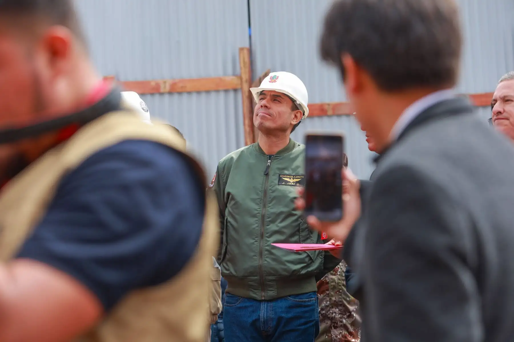 Presidente José Jerí supervisa avances del establecimiento de salud Siete Cuartones en Cusco. Foto: Presidencia