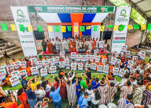 Son 6,519 familias (25,000 comuneros), quienes a partir de hoy cuenta con seguridad frente al tráfico de tierras y otras actividades ilícitas y conflictos limítrofes.