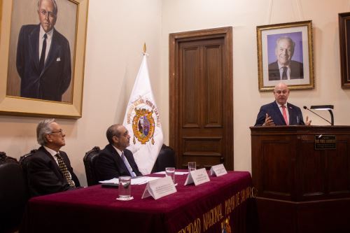 Conferencia ‘El Congreso Anfictiónico de Panamá de 1826: cuna del multilateralismo americano” se realizó en el Instituto Porras de la UNMSM. Foto: ANDINA/Difusión.