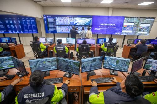 Cámaras con IA para monitorear aforo en tiempo real del conglomerado Mesa Redonda. Foto: ANDINA/Difusión