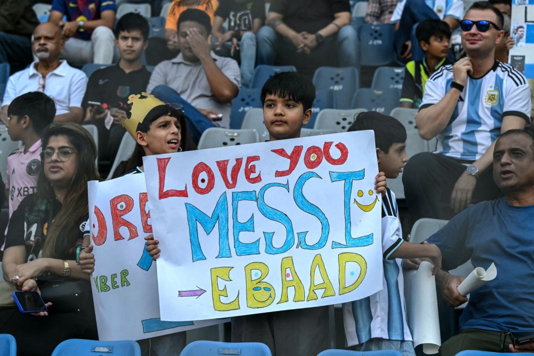 India es una potencia del críquet, pero sin gran tradición en el fútbol -142º en el ranking de la FIFA-. Pero existe un fervor por la selección de Argentina y su capitán Messi.
 Foto: AFP