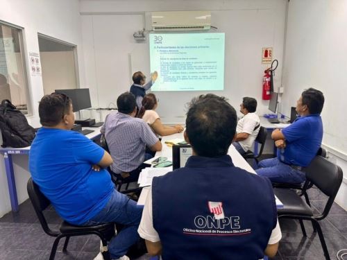 Funcionarios y especialistas de la Oficina Nacional de Procesos Electorales (ONPE) se encuentran en la región San Martín para fortalecer el trabajo de orientación y asistencia técnica a las organizaciones políticas de ese departamento en el marco de las acciones preparatorias para las Elecciones Regionales y Municipales 2026. ANDINA/Difusión