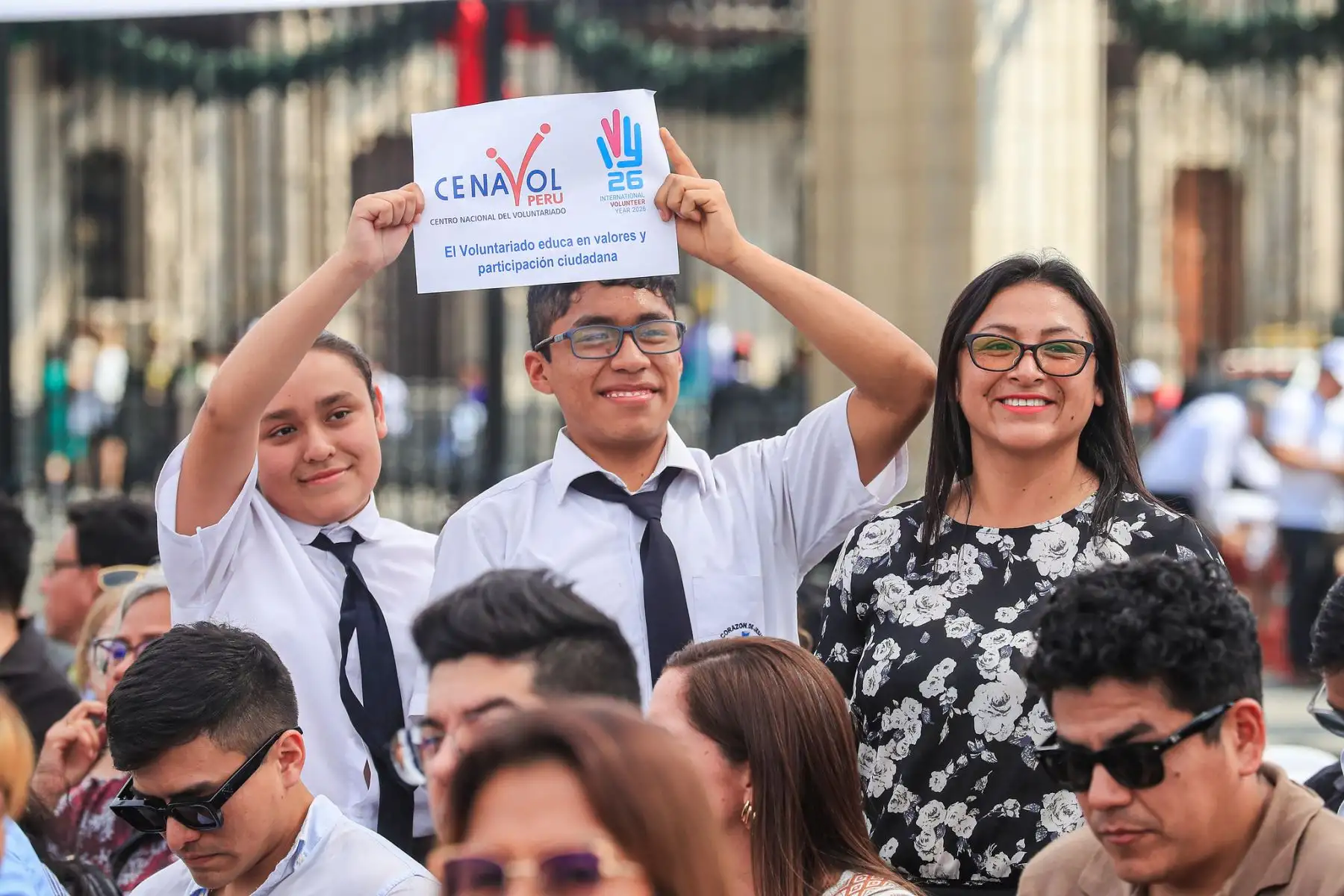 El presidente de la República, José Jerí, participó en la ceremonia oficial de Reconocimiento Nacional de Buenas Prácticas de Voluntariado (Renavol) 2025, que se realizó en el patio de Palacio de Gobierno el lunes 15 de diciembre de 2025. Foto: ANDINA/Presidencia